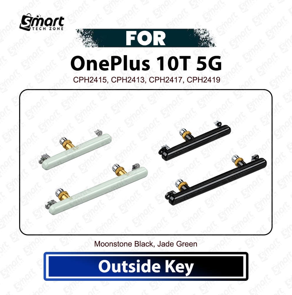 OnePlus 10T 5G On Off, Volume Up Down Button Side Key, Outside Key Replacement Repair Spare Part For CPH2415, CPH2413, CPH2417, CPH2419