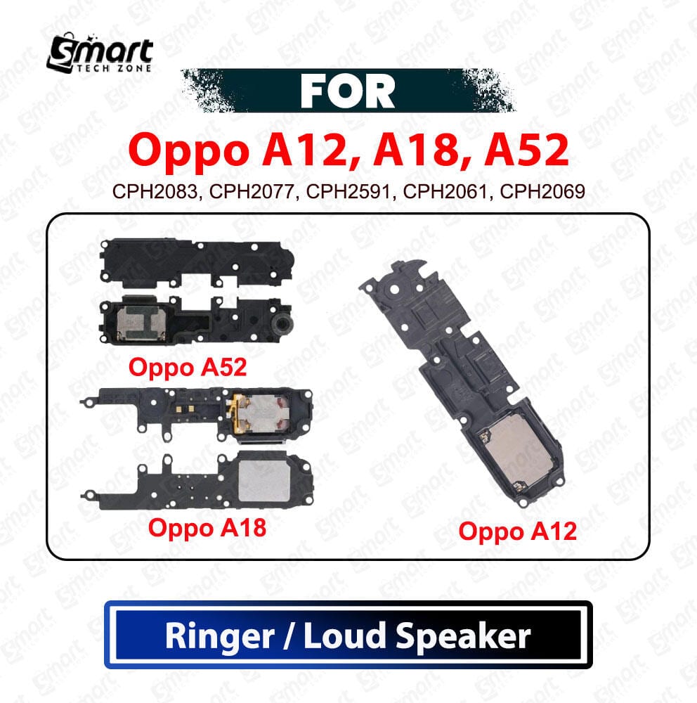 Oppo A12, A18, A52 Loud Speaker Ringer Module - Loudspeaker Buzzer Music Player Sound Box Assembly Replacement Repair Spare Parts