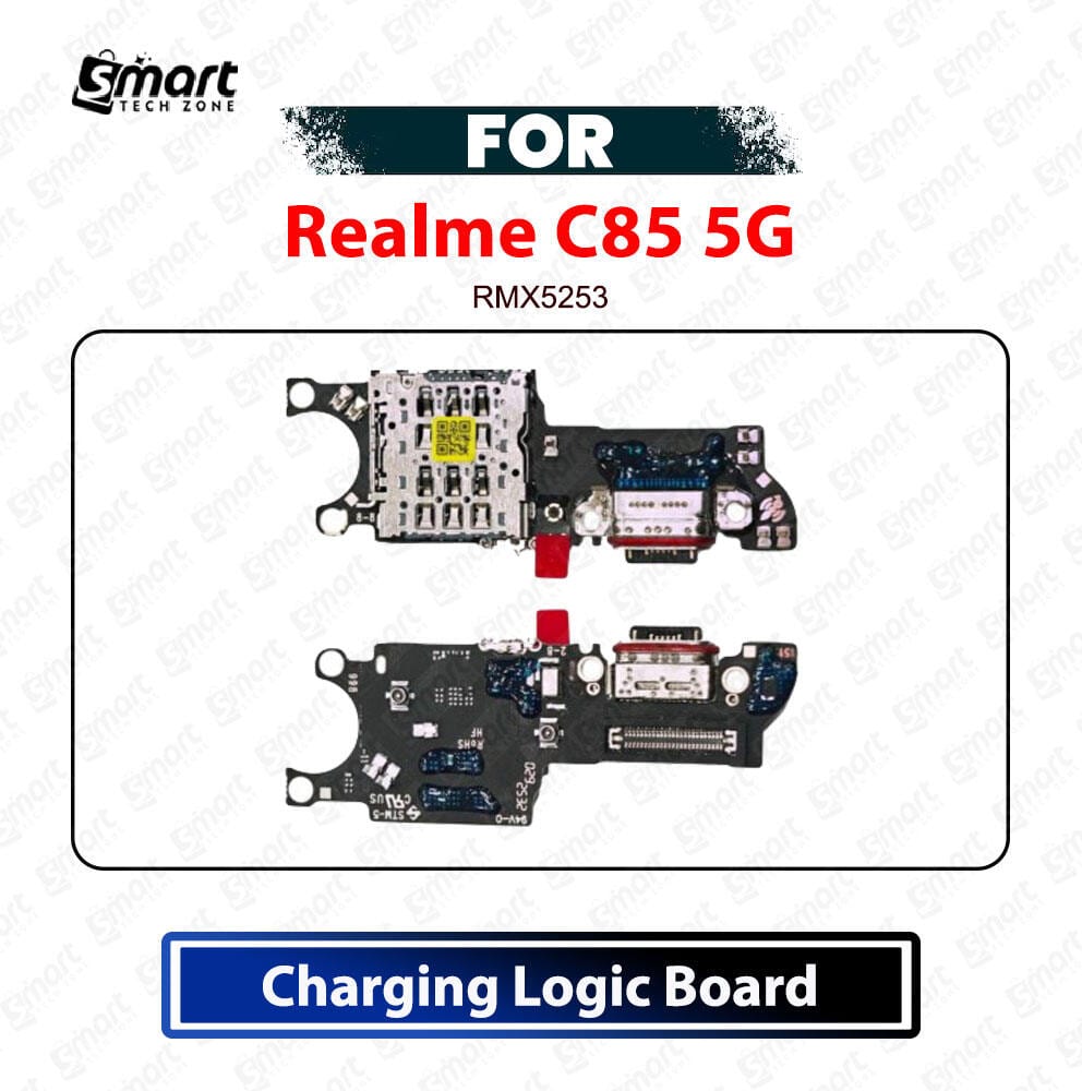 Realme C85 5G Charging Logic Board - USB Charging Port Dock Connector & Mic PCB Board Replacement Repair Spare Parts (RMX5253)