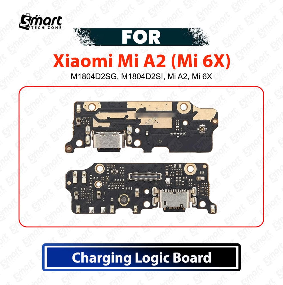 Xiaomi Mi A2 (Mi 6X) Charging Logic Board - USB Charging Port Dock Connector & Mic PCB Board Replacement Repair Spare Parts