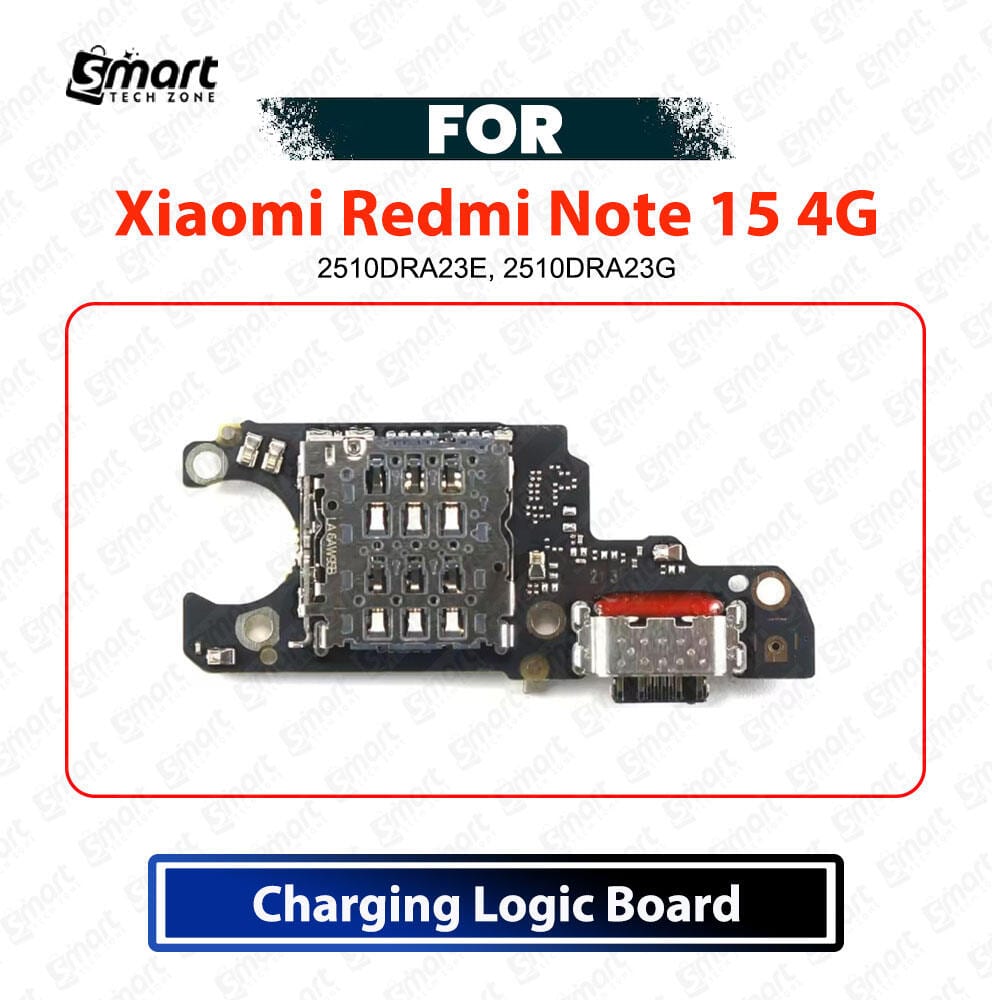 Xiaomi Redmi Note 15 4G Charging Logic Board - USB Charging Port Dock Connector & Mic PCB Board Replacement Repair Spare Parts