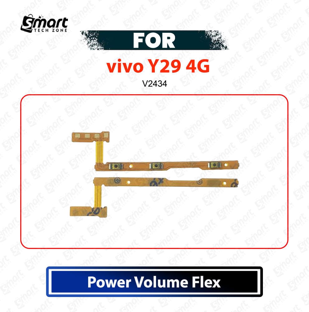 vivo Y29 4G Power On Off Button Flex Cable Volume Up Down Side Key Switch Ribbon Cable Replacement Repair Spare Part For V2434