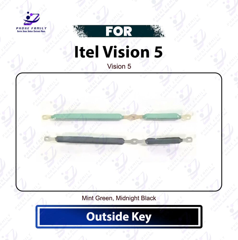 Itel Vision 5 On Off, Volume Up Down Button Side Key, Outside Key Replacement Repair Spare Part