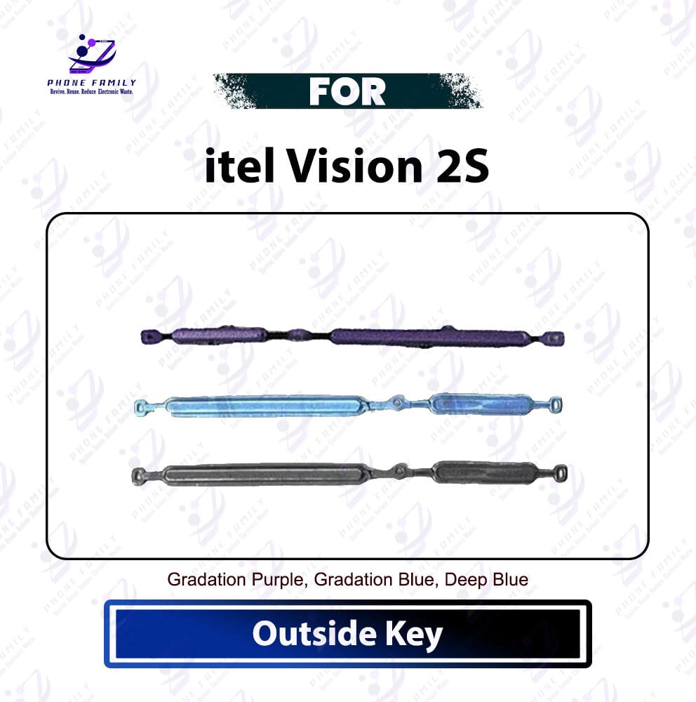 itel Vision 2S On Off, Volume Up Down Button Side Key, Outside Key Replacement Repair Spare Part