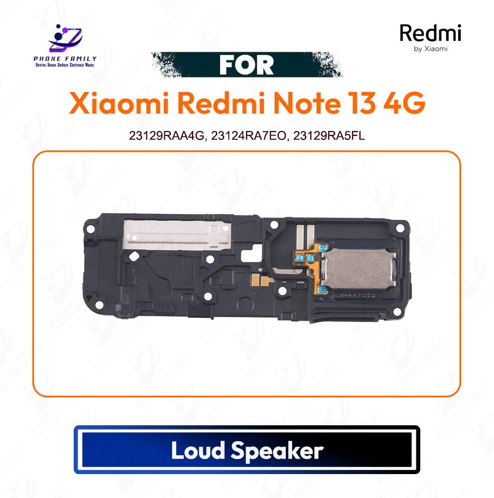 Xiaomi Redmi Note 13 4G Loud Speaker Ringer Buzzer Module Sound Speaker Repair Replacement Spare Part for 23129RAA4G, 23124RA7EO, 23129RA5FL