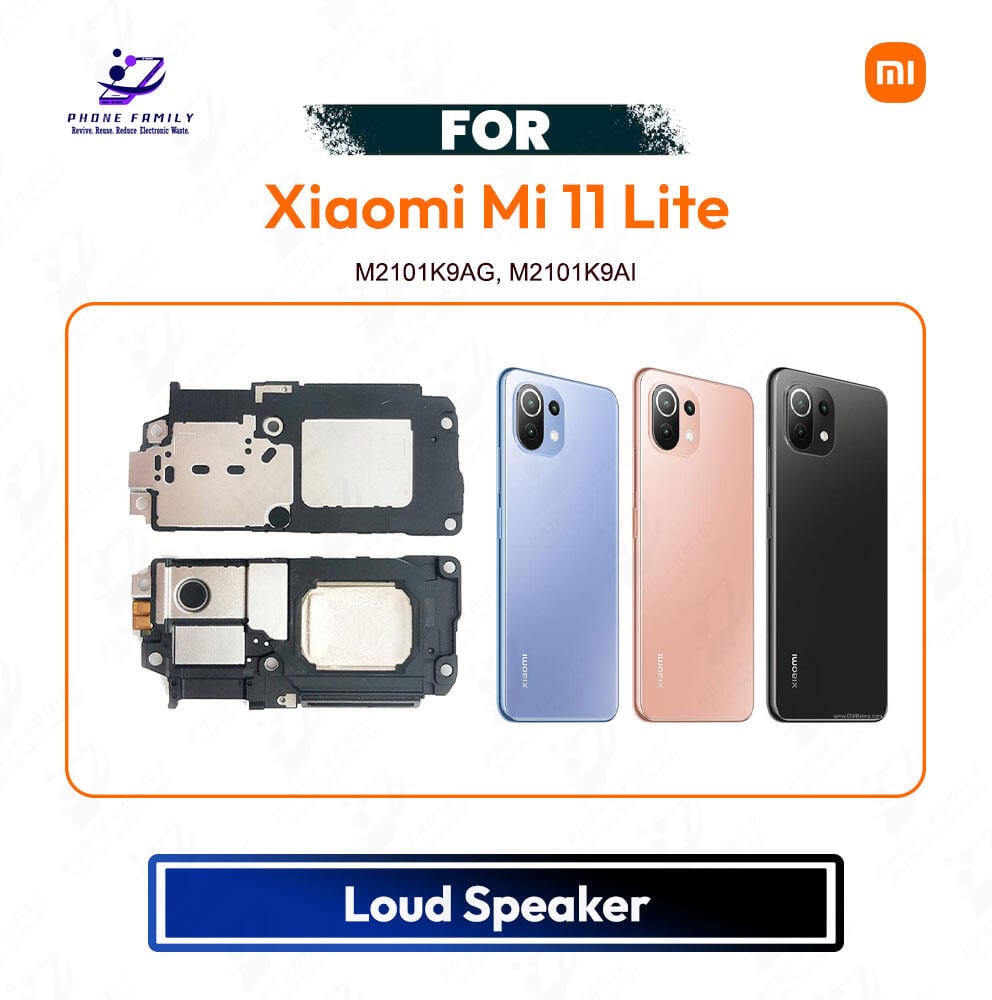 Xiaomi Mi 11 Lite Loud Speaker Ringer Buzzer Module Sound Speaker Repair Replacement Spare Part for M2101K9AG, M2101K9AI