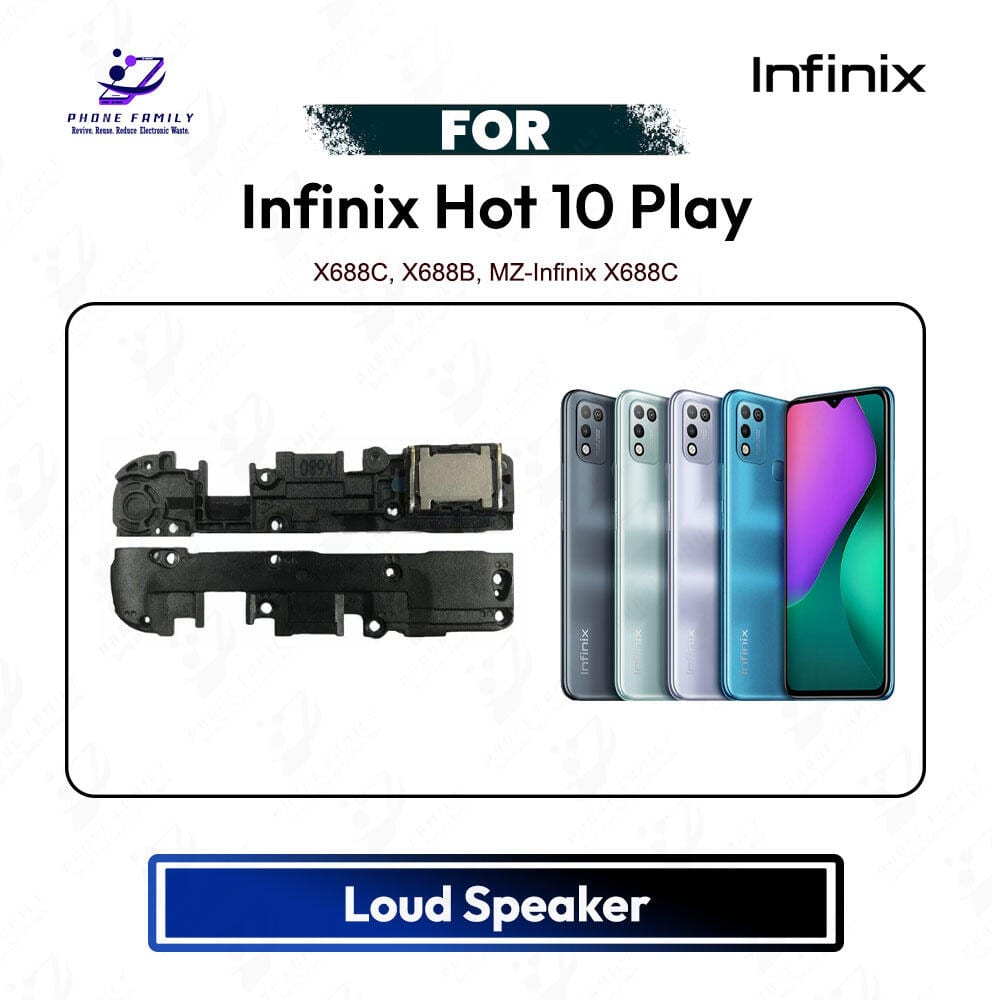 Infinix Hot 10 Play Loud Speaker Ringer Buzzer Module Sound Speaker Repair Replacement Spare Part High Quality (X688C, X688B, MZ-Infinix X688C)