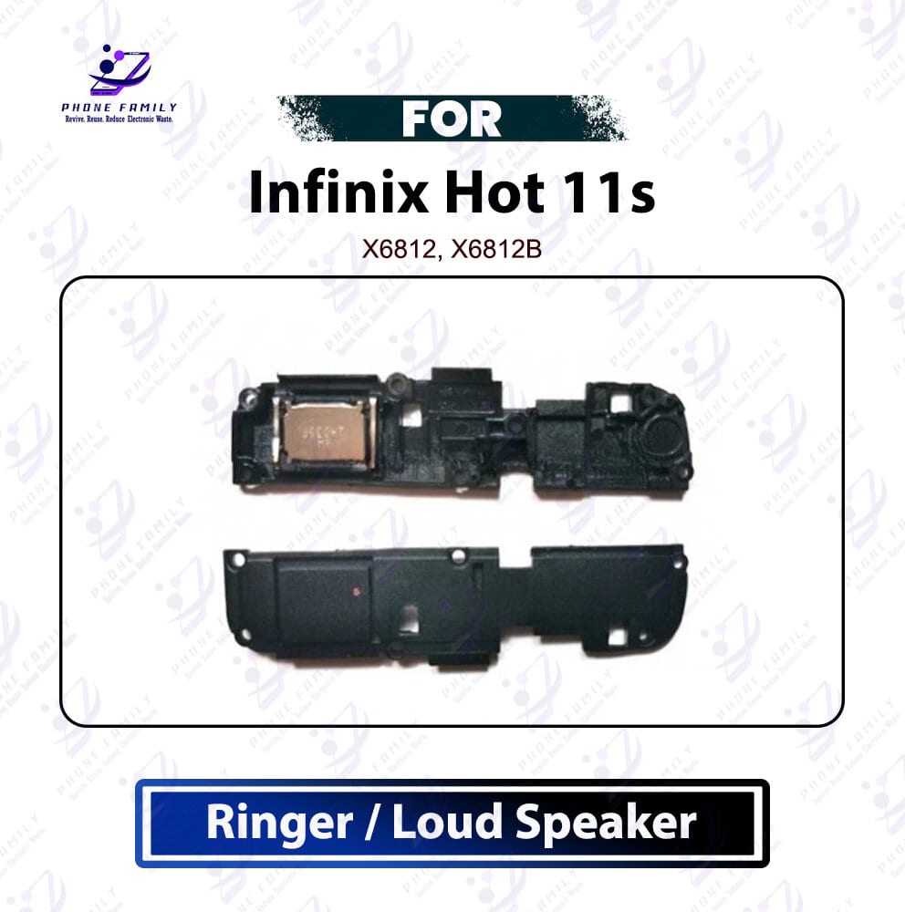 Infinix Hot 11s Loud Speaker Ringer Buzzer Module Sound Box Replacement Repair Spare Part Compatible For X6812, X6812B