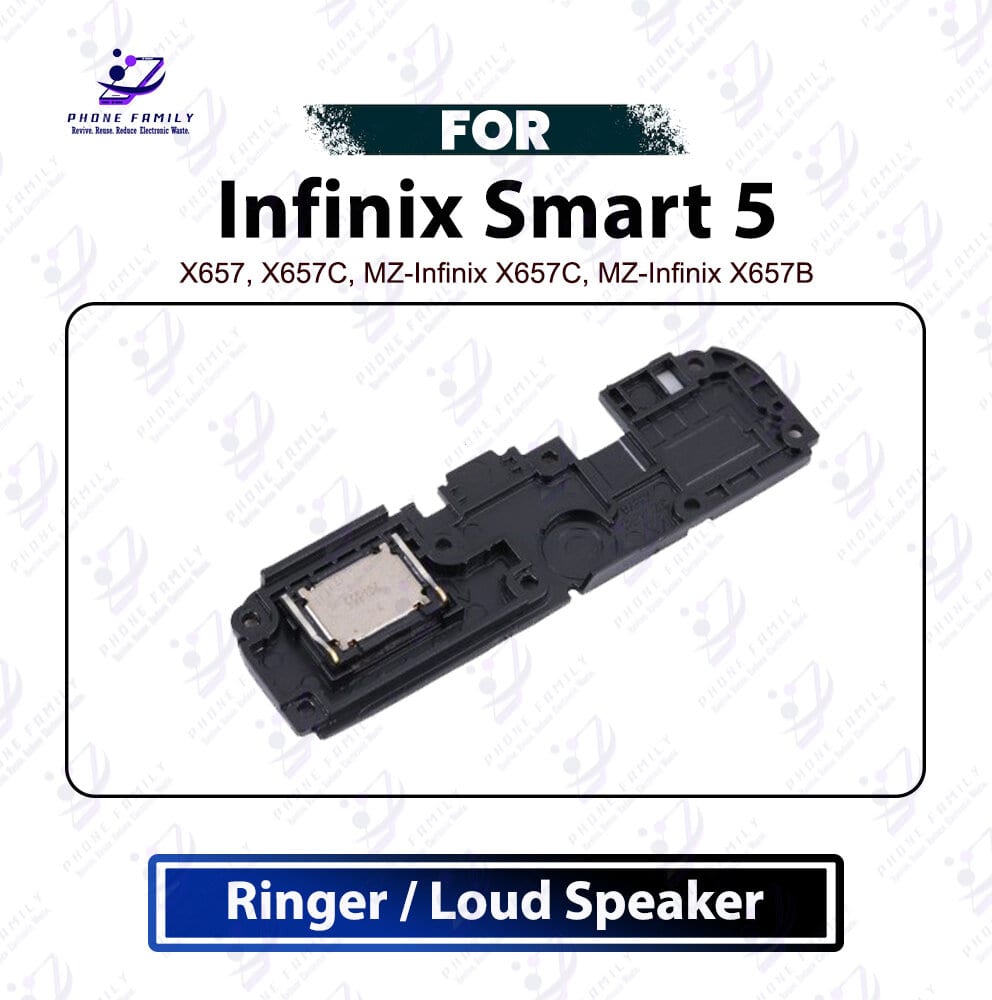 Infinix Smart 5 Loud Speaker Ringer Buzzer Module Sound Box Replacement Repair Spare Part Compatible For X657, X657C, MZ-Infinix X657C, MZ-Infinix X657B