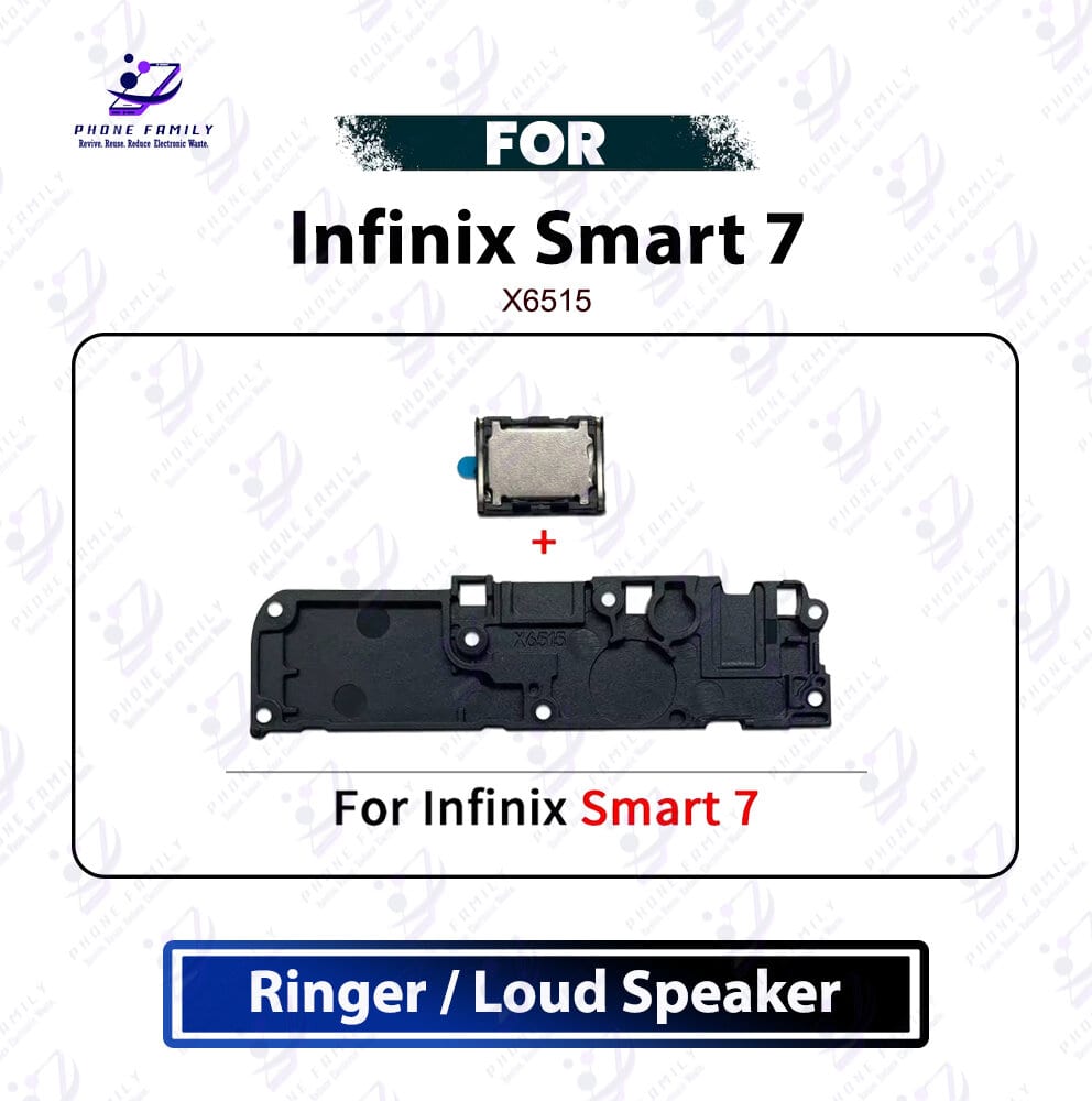 Infinix Smart 7 Loud Speaker Ringer Buzzer Module Sound Box Replacement Repair Spare Part Compatible For X6515
