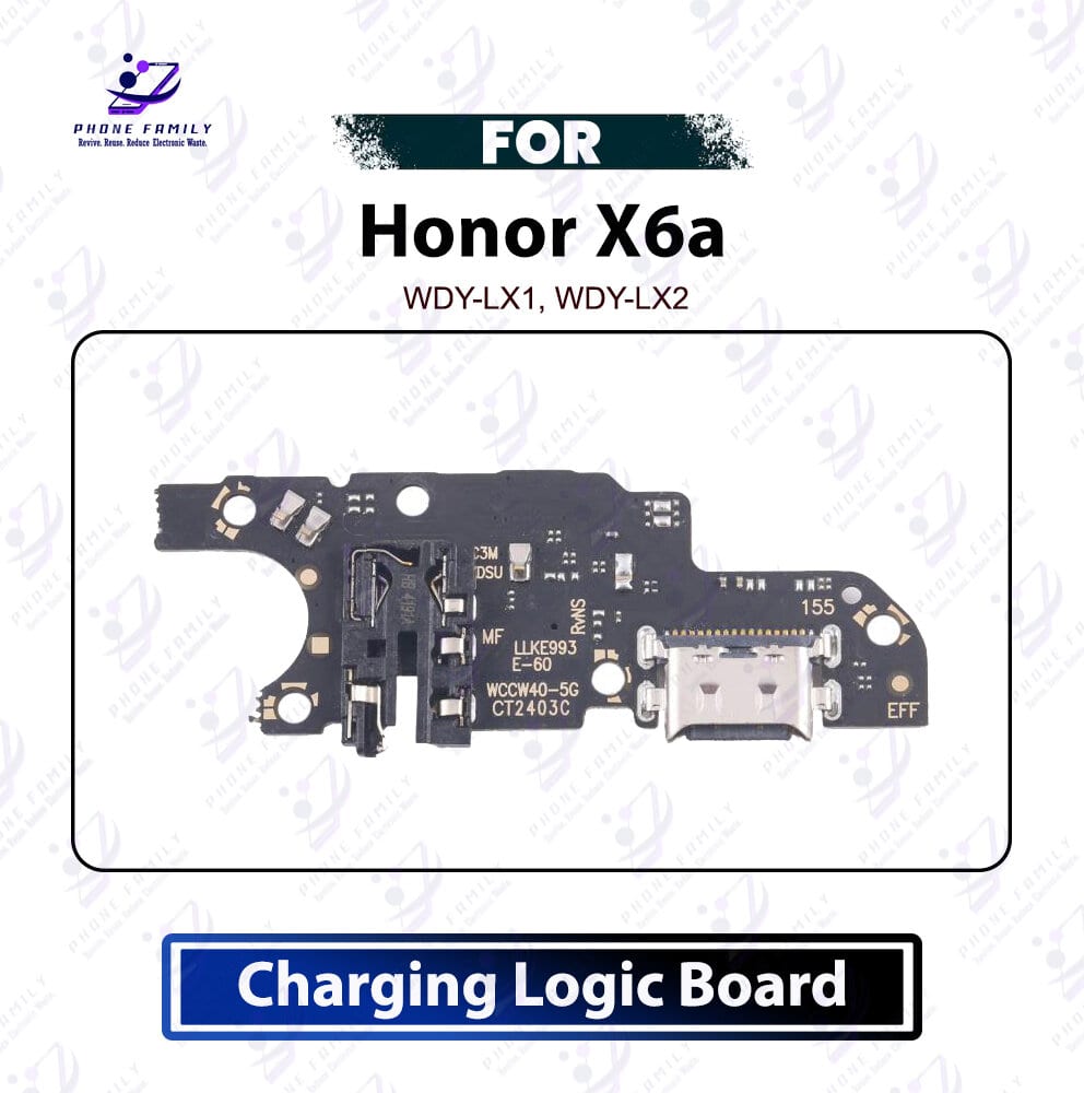 Honor X6a Charging Logic Board - USB Charging Port Dock Connector &  PCB Board Replacement Repair Spare Parts For WDY-LX1, WDY-LX2