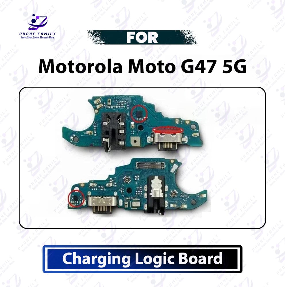 Motorola Moto G47 5G Charging Logic Board - USB Charging Port Dock Connector &  PCB Board Replacement Repair Spare Parts
