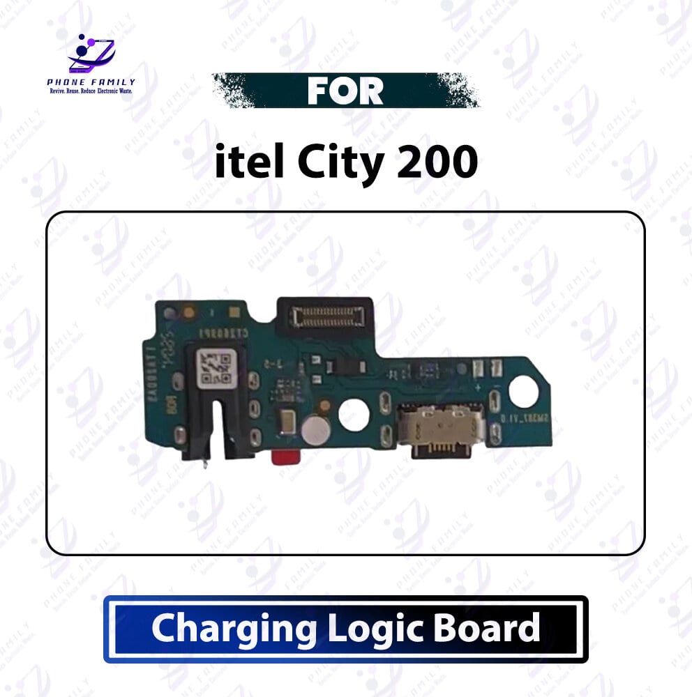 itel City 200 Charging Logic Board - USB Charging Port Dock Connector & Mic PCB Board Replacement Repair Spare Parts