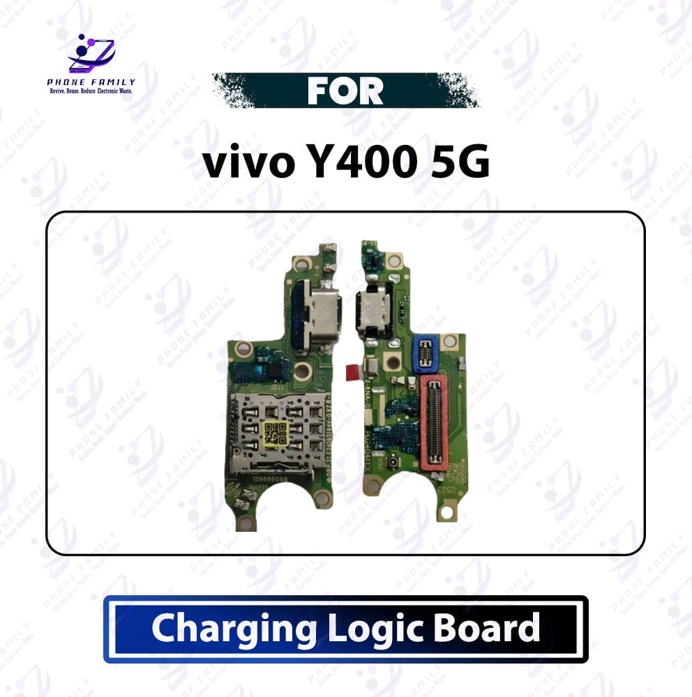 vivo Y400 5G Charging Logic Board - USB Charging Port Dock Connector & Mic PCB Board Replacement Repair Spare Parts