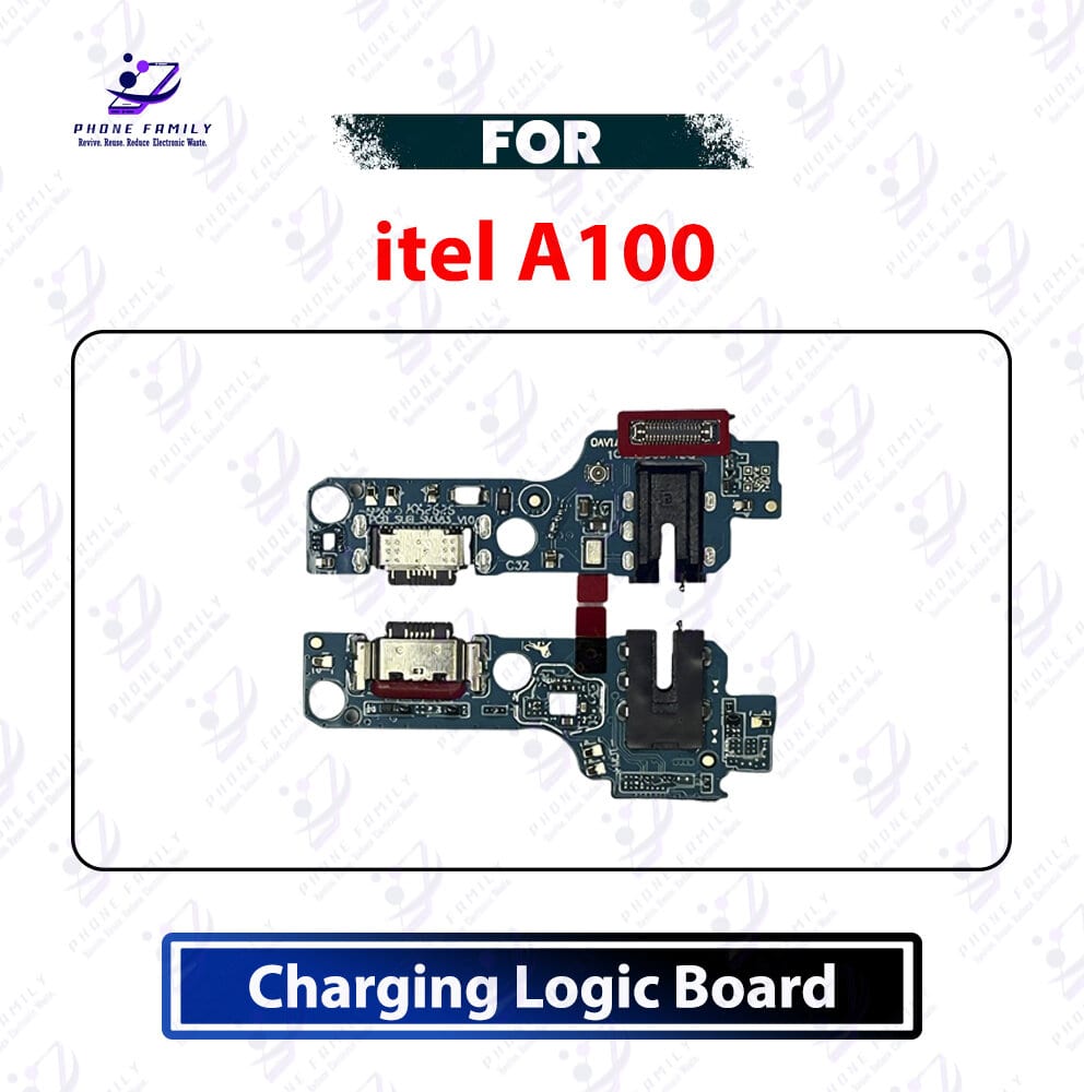 itel A100 Charging Logic Board - USB Charging Port Dock Connector & Mic PCB Board Replacement Repair Spare Parts