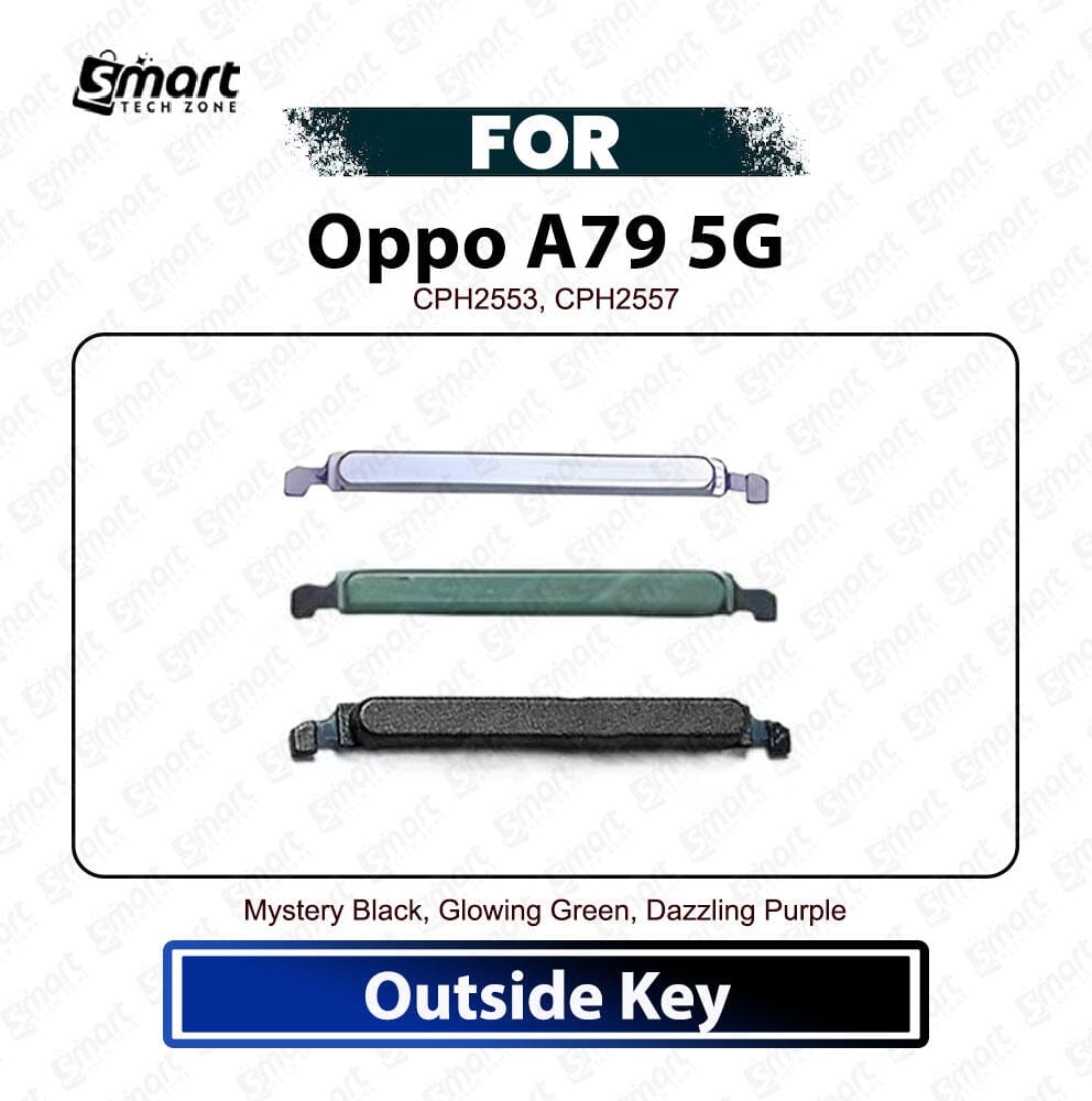 Oppo A79 5G Volume Up Down Button Side Key, Outside Key Replacement Repair Spare Part For CPH2553, CPH2557