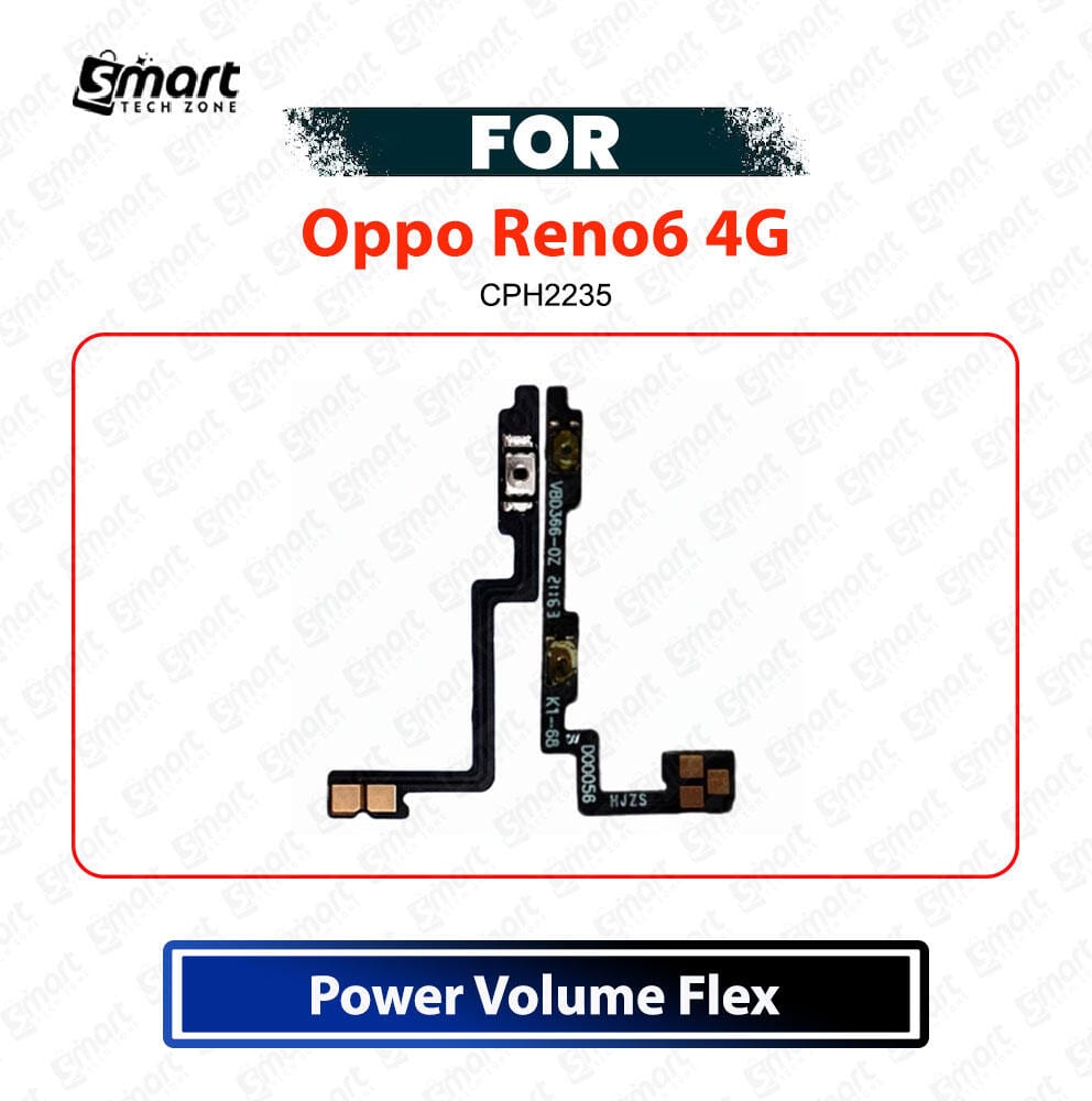 Oppo Reno6 4G Power On Off Button Flex Cable Volume Up Down Side Key Switch Ribbon Cable Replacement Repair Spare Part For CPH2235