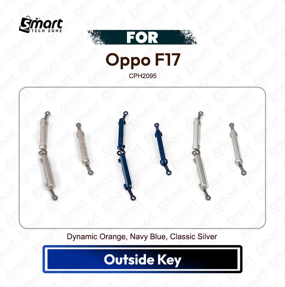 Oppo F17 On Off, Volume Up Down Button Side Key, Outside Key Replacement Repair Spare Part For CPH2095