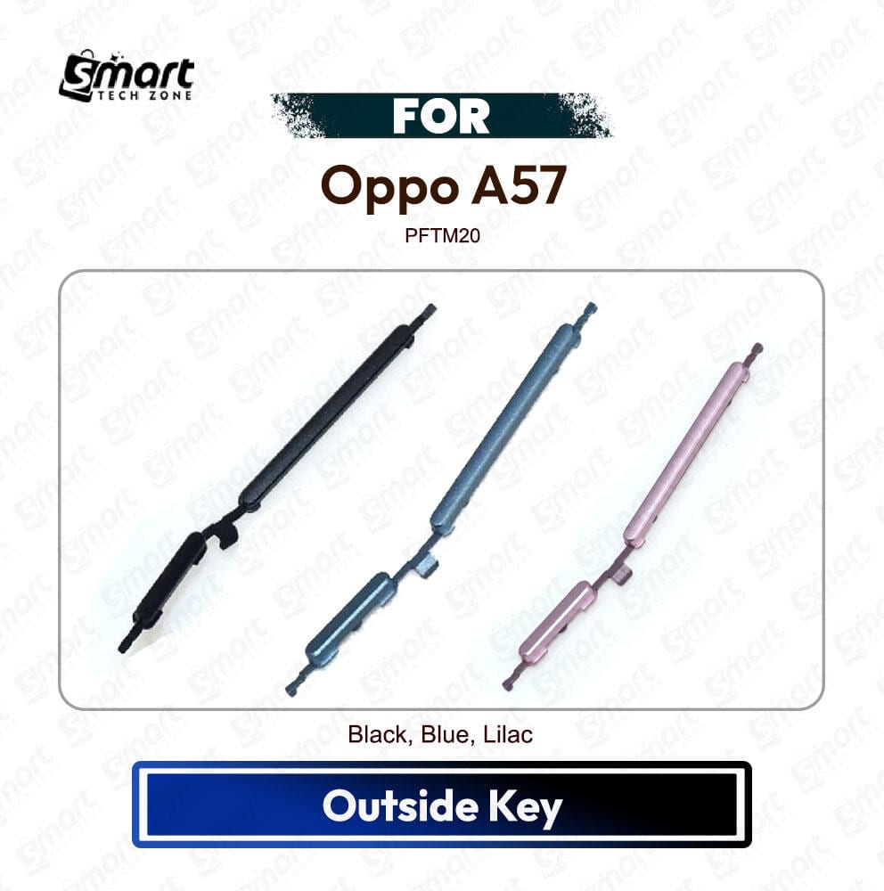 Oppo A57 On Off, Volume Up Down Button Side Key, Outside Key Replacement Repair Spare Part For PFTM20