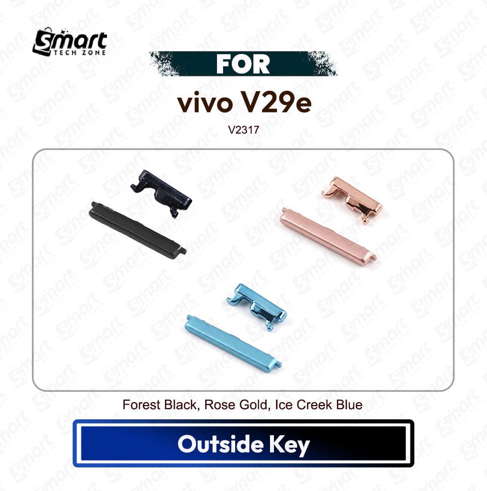 vivo V29e On Off, Volume Up Down Button Side Key, Outside Key Replacement Repair Spare Part For V2317