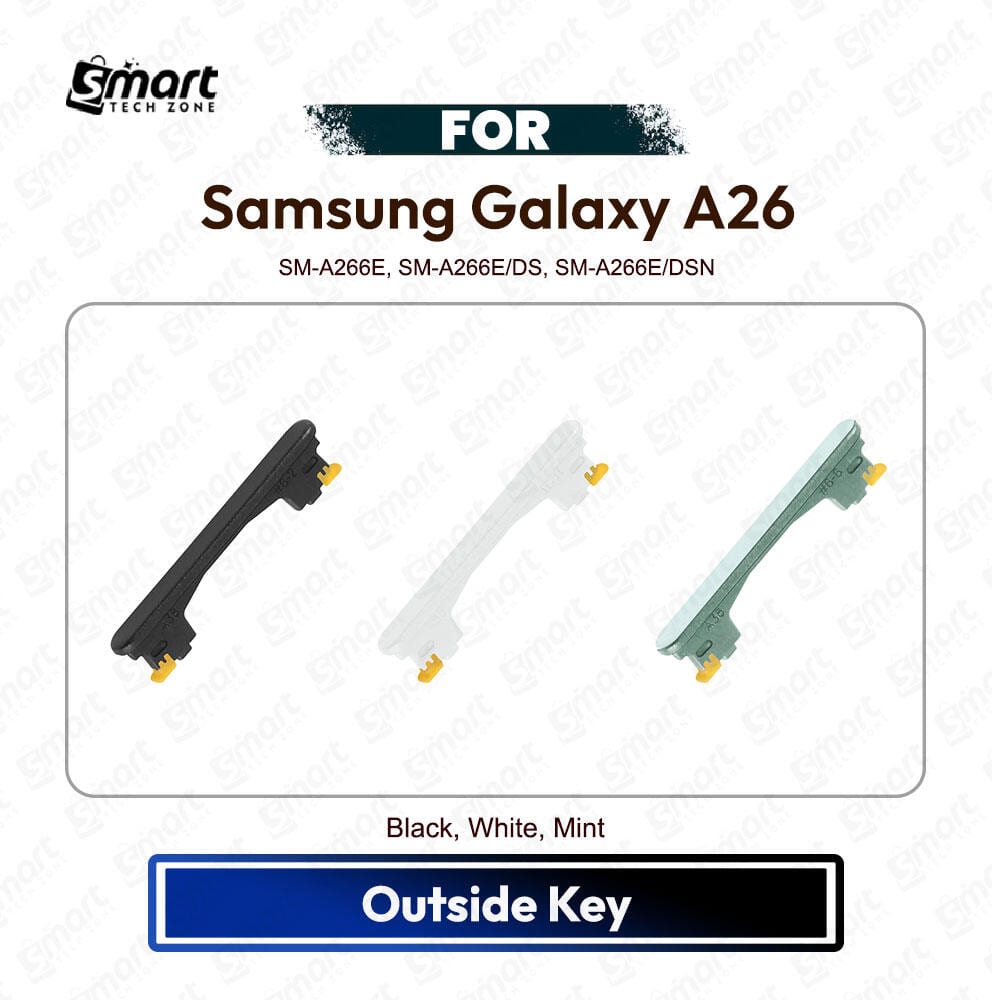 Samsung Galaxy A26 On Off, Volume Up Down Button Side Key, Outside Key Replacement Repair Spare Part For SM-A266E, SM-A266E/DS