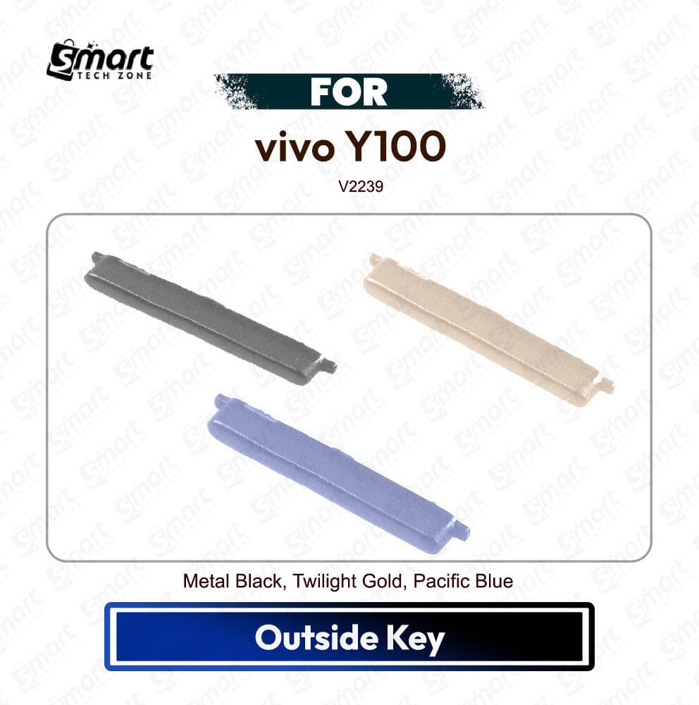 vivo Y100 Volume Up Down Button Side Key, Outside Key Replacement Repair Spare Part For V2239