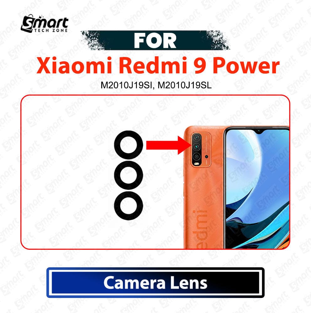 Xiaomi Redmi 9 Power Main Camera Glass Lens Replacement Part – Rear Camera Lens (Not Tempered Glass Protector)