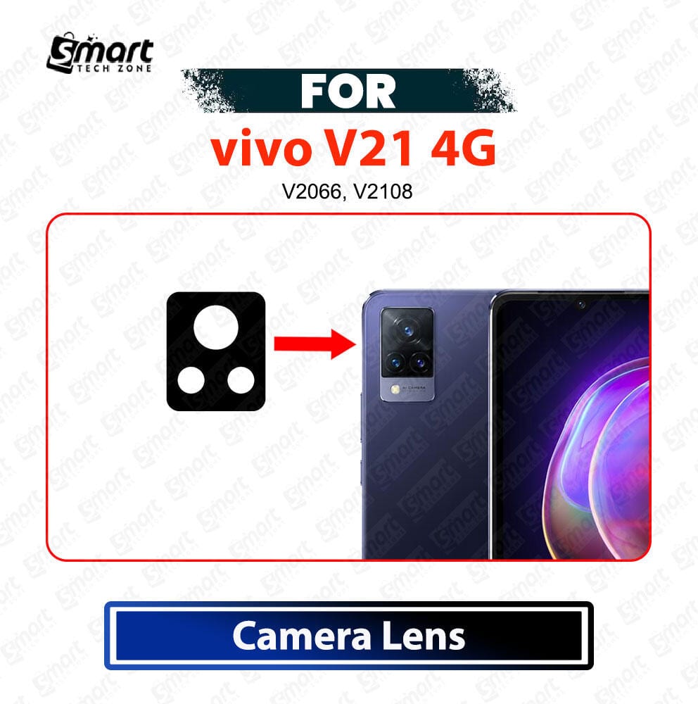 vivo V21 4G Main Camera Glass Lens Replacement Part – Rear Camera Lens (Not Tempered Glass Protector) For V2066, V2108