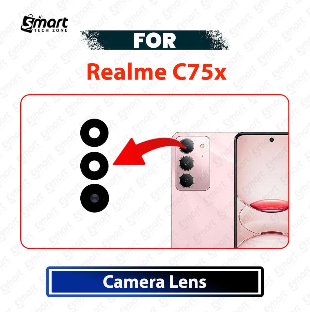 Realme C75x Rear Camera Glass Lens Cover - Main Back Camera Lens Replacement Repair Spare Parts