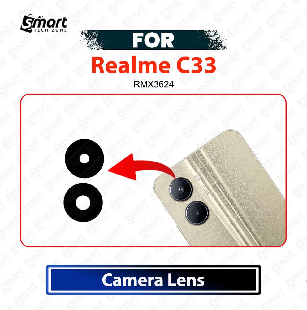 Realme C33 Rear Camera Glass Lens Cover - Main Back Camera Lens Replacement Repair Spare Parts (RMX3624)