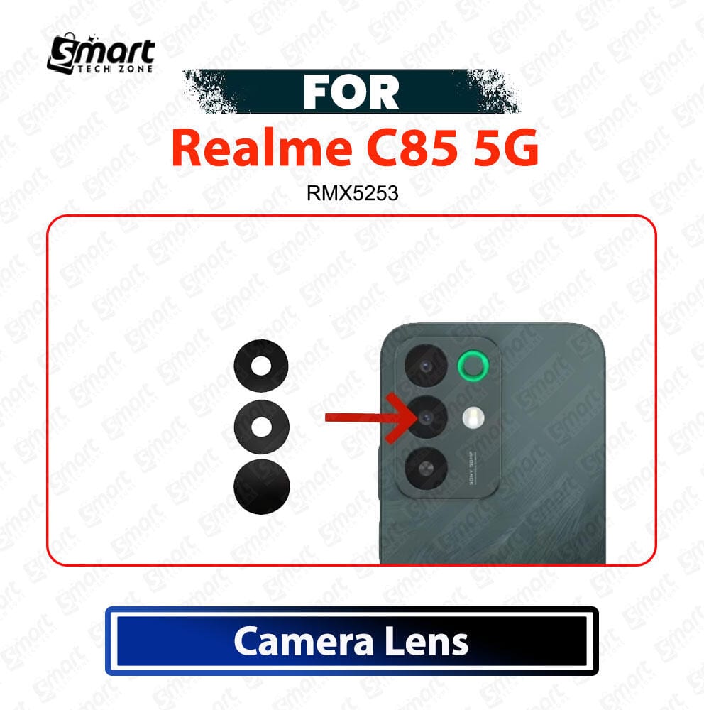 Realme C85 5G Rear Camera Glass Lens Cover - Main Back Camera Lens Replacement Repair Spare Parts (RMX5253)