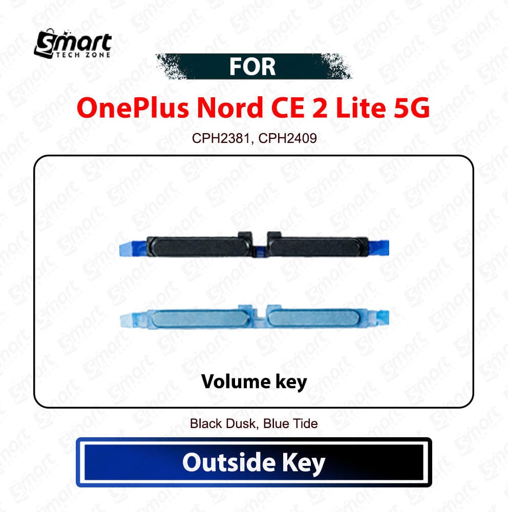 OnePlus Nord CE 2 Lite 5G Volume Up Down Button Side Key, Outside Key Replacement Repair Spare Part For CPH2381, CPH2409