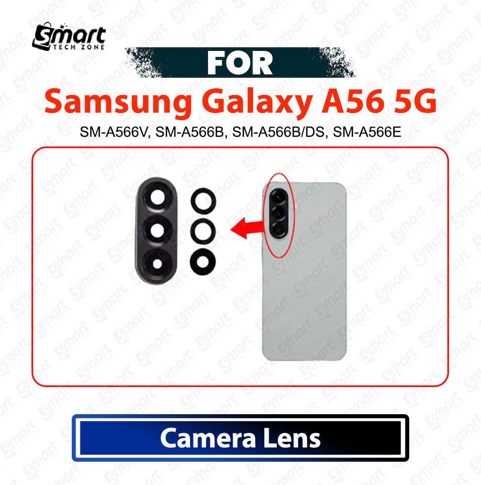 Samsung Galaxy A56 5G Main Camera Glass Lens Replacement Part – Rear Camera Lens (Not Tempered Glass Protector)