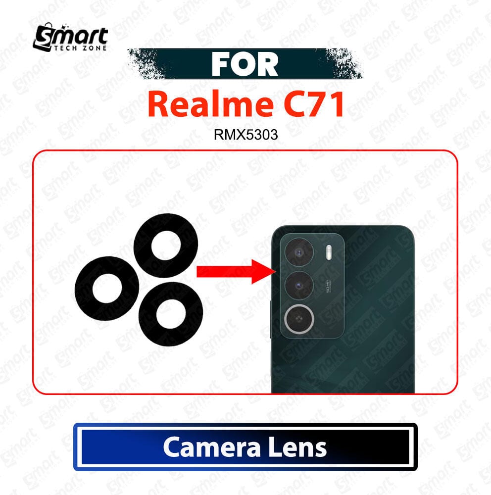 Realme C71 Rear Camera Glass Lens Cover - Main Back Camera Lens Replacement Repair Spare Parts (RMX5303)