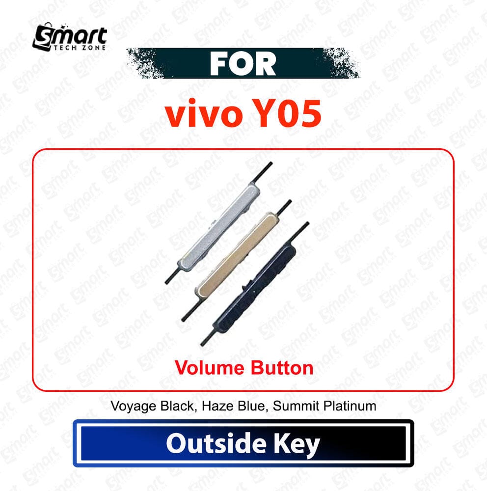 vivo Y05 Volume Button Keys - Volume Up Down External Side Key Buttons Replacement Repair Spare Parts