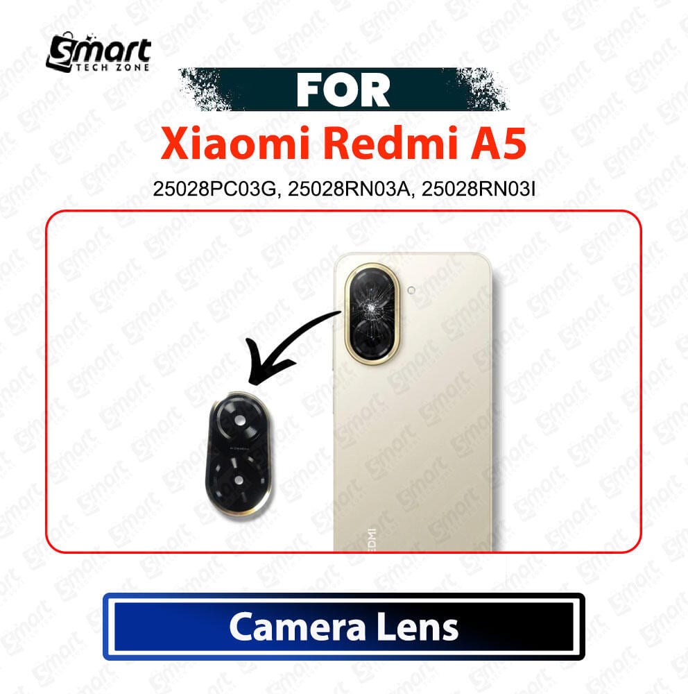 Xiaomi Redmi A5 Main Camera Glass Lens Replacement Part – Rear Camera Lens (Not Tempered Glass Protector)